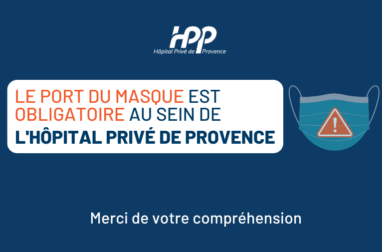 Port du masque obligatoire à l’HPP